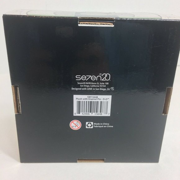 Disney Star Wars D-O Stylized 7" Droid Plush With Enamel Pin Collectible D-0 New - Picture 7 of 12